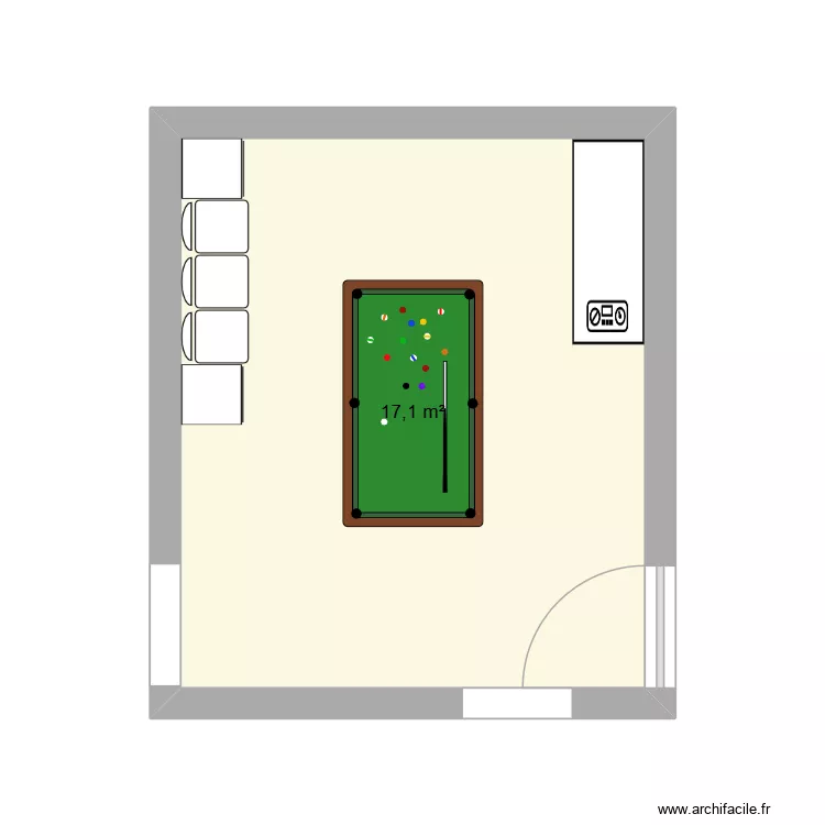 ccave. Plan de 1 et 17 m² ccave. Plan de 1 et 17 m²