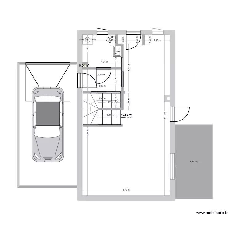 TANDIA yacouba.. Plan de 2 Pièces et 41 m²