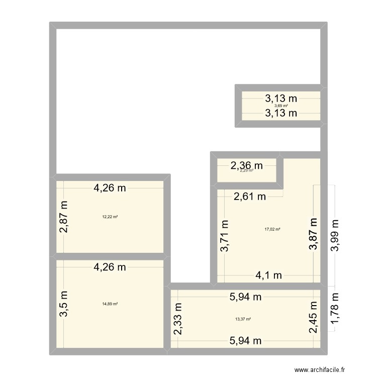 StVicq V3. Plan de 6 pièces et 63 m2