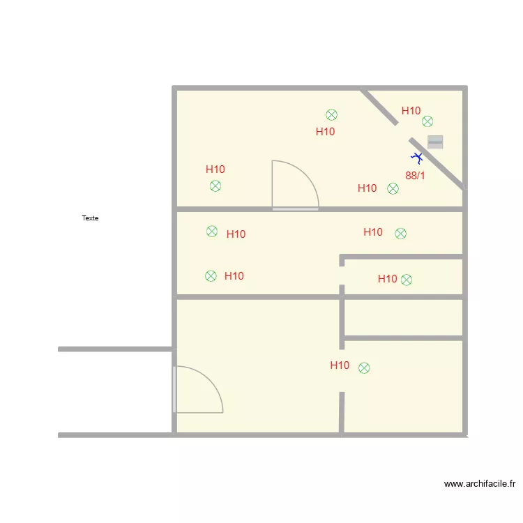 CAVE COFFRET 6. Plan de 4  et 28 m²