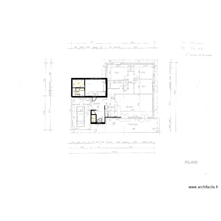 Projet de vie. Plan de 3 pièces et 10 m2