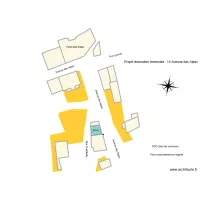 Plan de masse 14 Av des Alpes Fibre