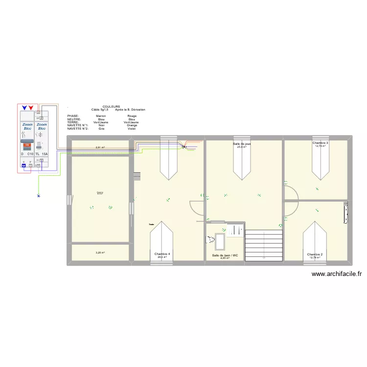 Eclairage: Exemple avec TLV. Plan de 8 et 108 m² Eclairage: Exemple avec TLV. Plan de 8 et 108 m²