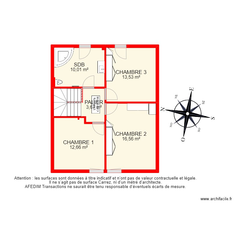 BI 18296 - . Plan de 23 pièces et 258 m2