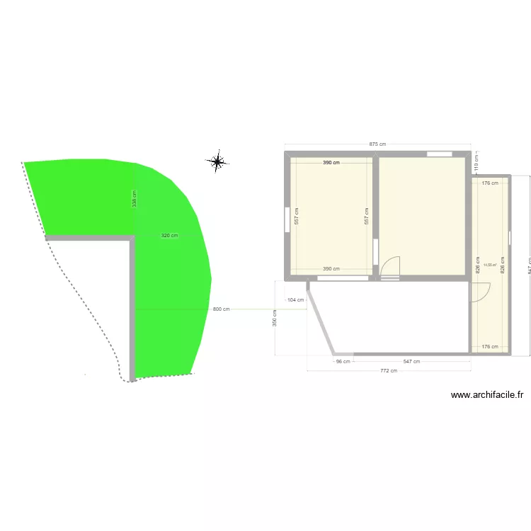 garage. Plan de 