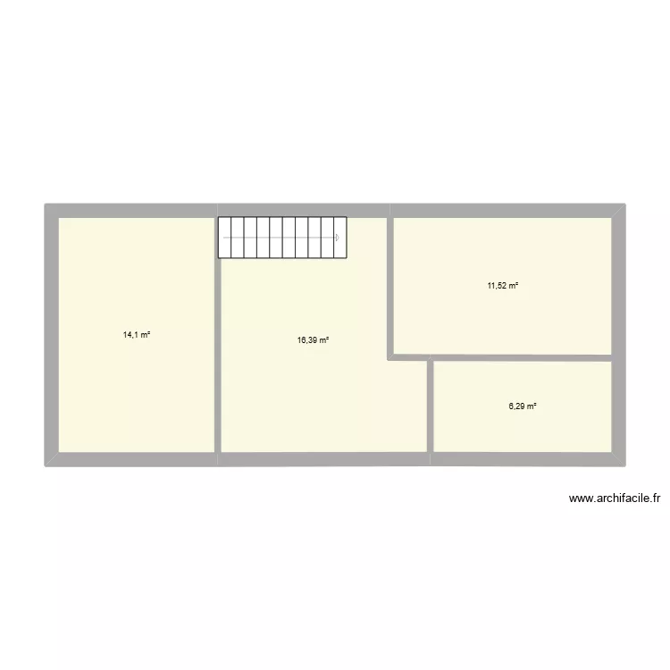 base-etageSTCmax. Plan de 4  et 48 m²