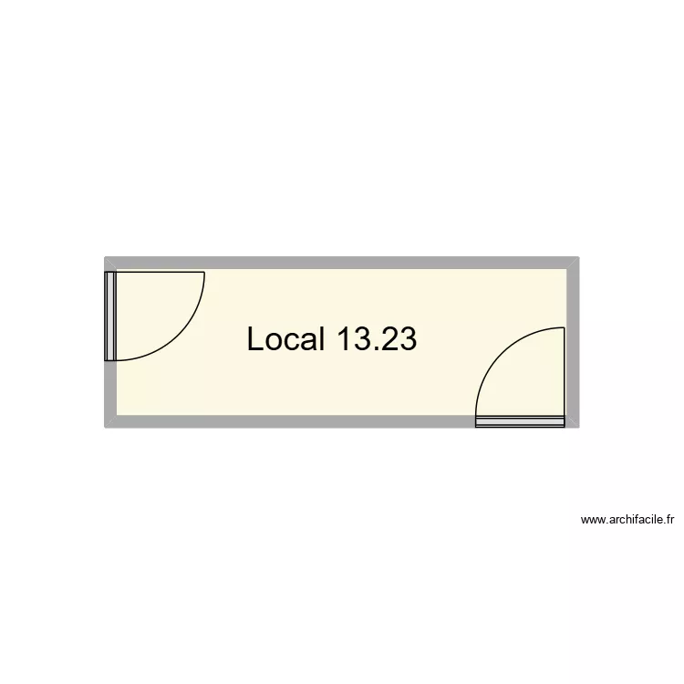 Local 13.23 SMB. Plan de 1 pièce et 5 m² Local 13.23 SMB. Plan de 1 pièce et 5 m²