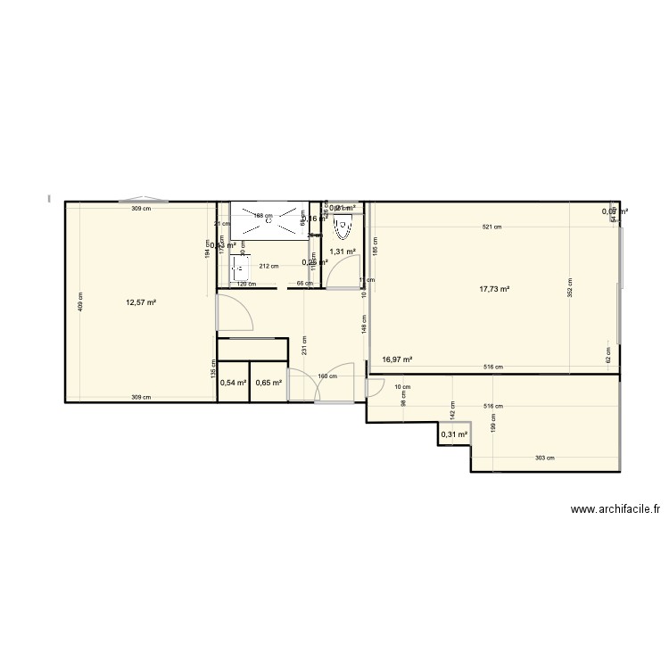 Plan actuel St Maxime Plaquiste . Plan de 12 pièces et 51 m2