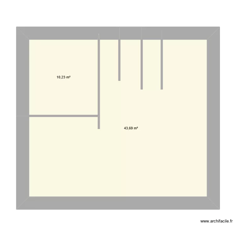 Eliot RDC. Plan de 2 et 54 m² Eliot RDC. Plan de 2 et 54 m²