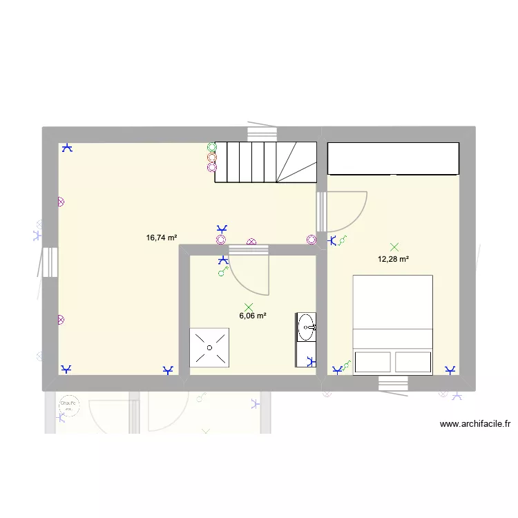 maision. Plan de 6 et 80 m² maision. Plan de 6 et 80 m²