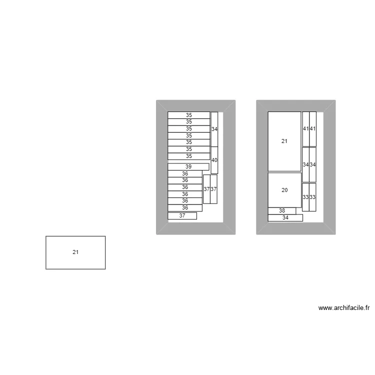 CONTRE PLAQUÉ MERISIER BB/BB 11 PLIS - 1/2. Plan de CONTRE PLAQUÉ MERISIER BB/BB 11 PLIS - 1/2. Plan de