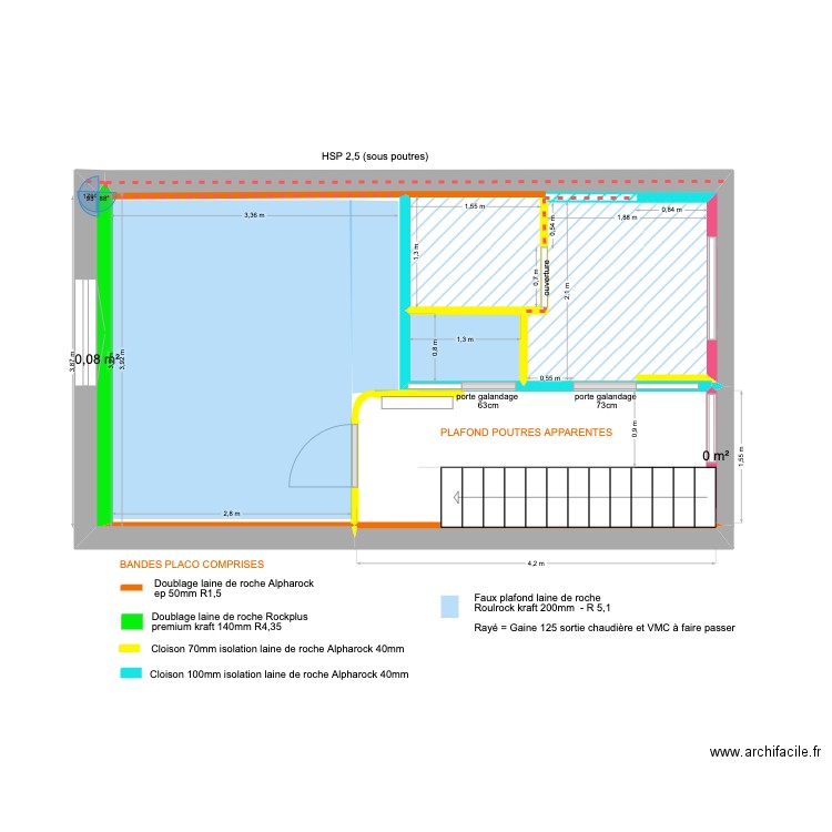 R1 CARNOT PLACO. Plan de 5 pièces et 26 m2