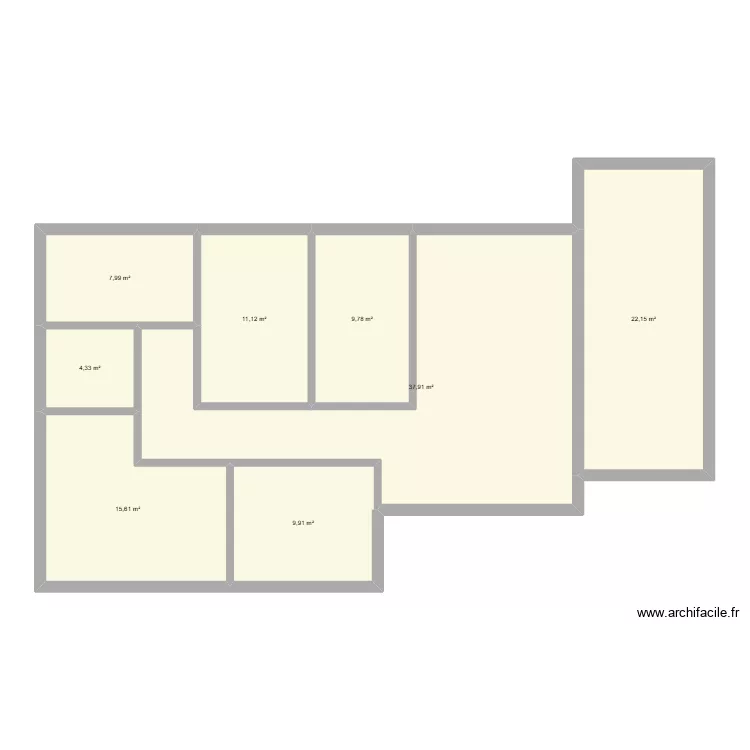 SIMIANE COLLOGUE Marie Louise. Plan de 8 pièces et 119 m² SIMIANE COLLOGUE Marie Louise. Plan de 8 pièces et 119 m²