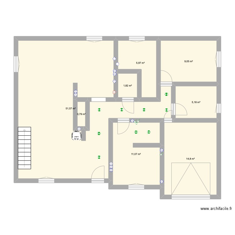 ROYE. Plan de 0 pièce et 0 m2