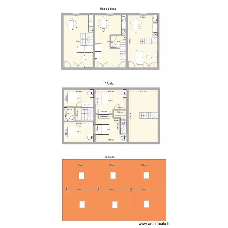 moradia pinheiros 1. Plan de 15  et 272 m²