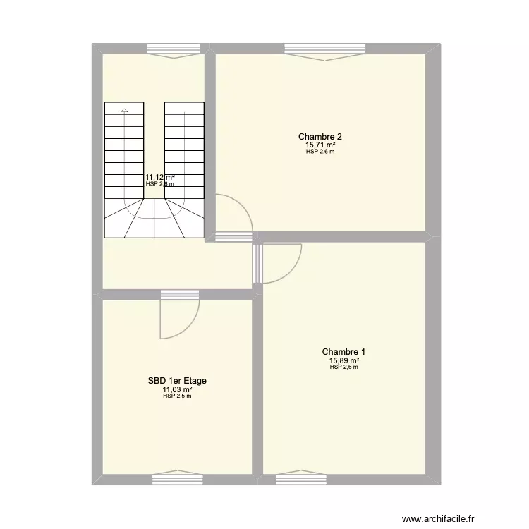 MAISON 1ER VIDE. Plan de 4 Pièces et 54 m² MAISON 1ER VIDE. Plan de 4 Pièces et 54 m²