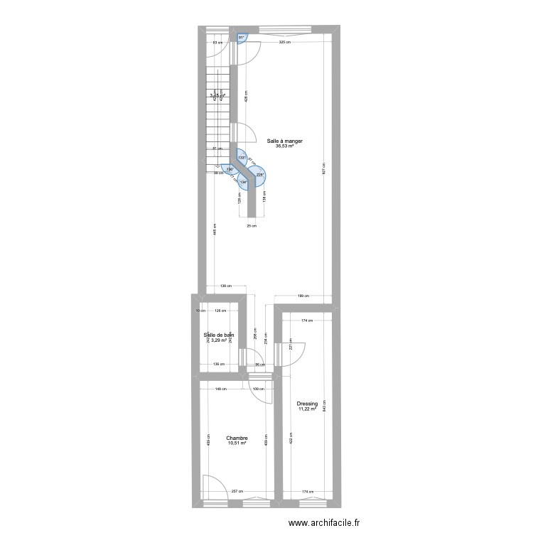 LELONG RDC petite boucherie. Plan de 5 pièces et 65 m2