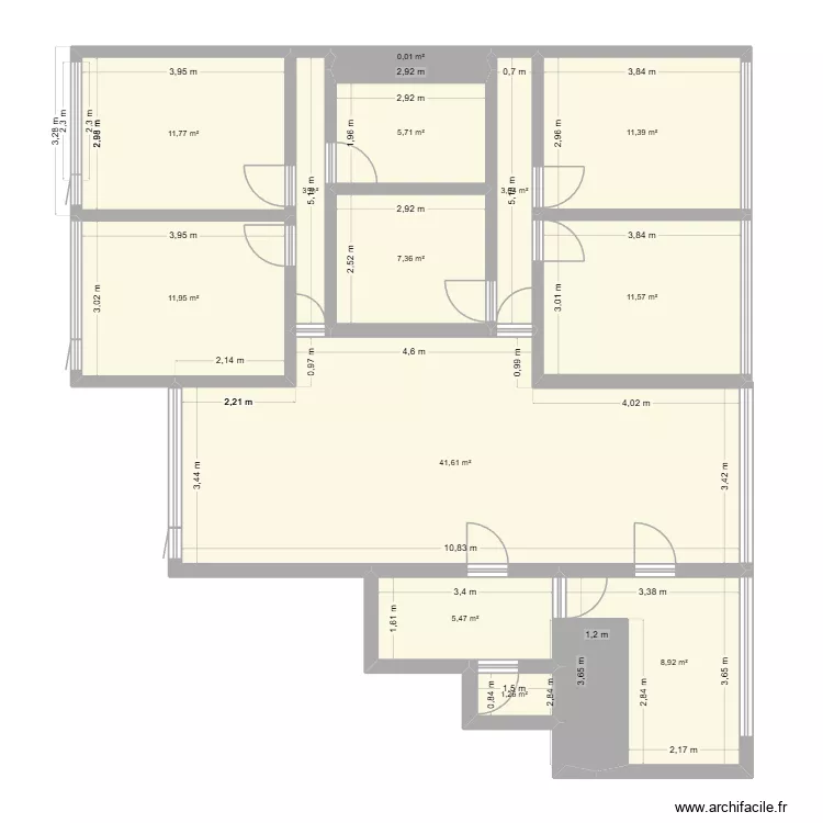 Plan 130m2. Plan de 