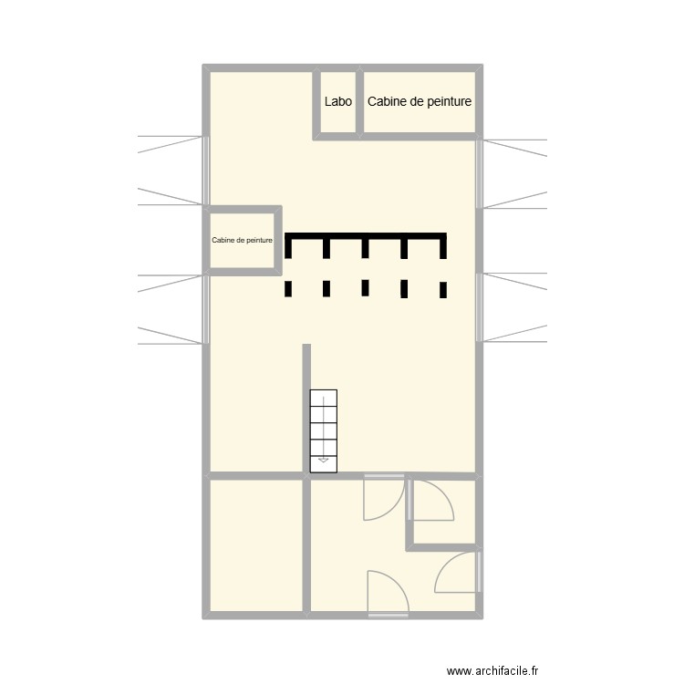 plan garage. Plan de 6 pièces et 29 m2