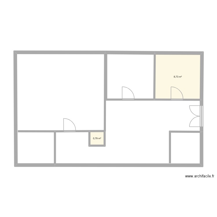 jacques plan. Plan de 2 pièces et 10 m2