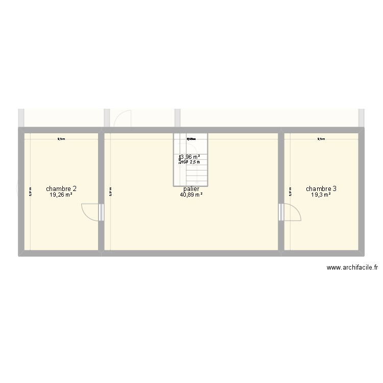 Plan maison. Plan de 9 pièces et 240 m2