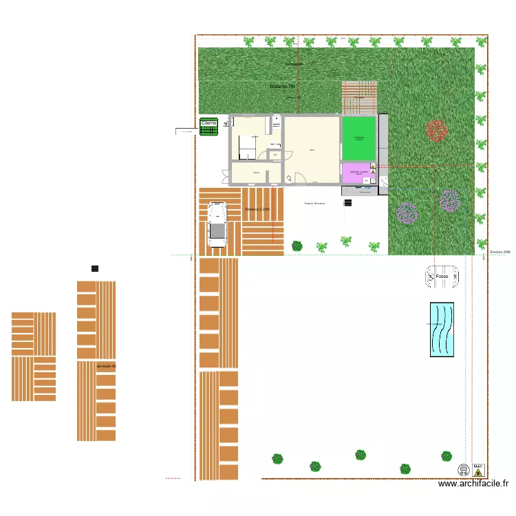 MAISON ext. Plan de 