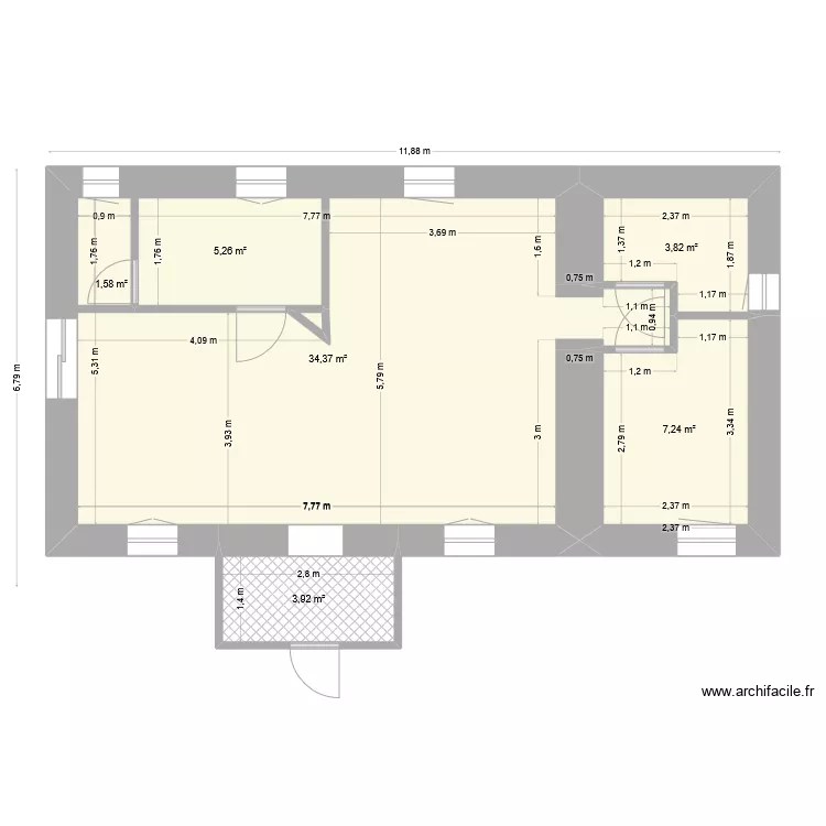 Maison de Saint-Vallier. Plan de Maison de Saint-Vallier. Plan de