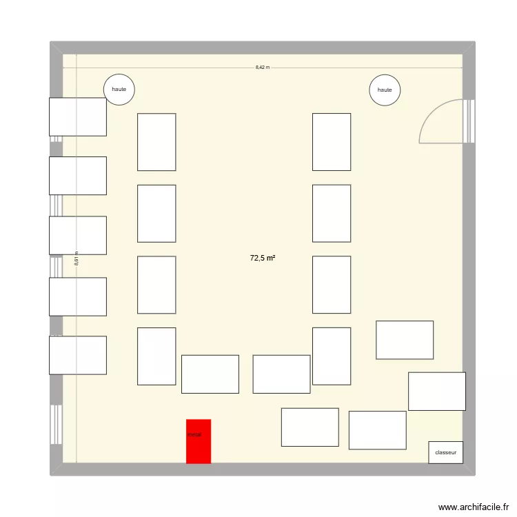 plan steeven. Plan de 1 Pièce et 73 m²