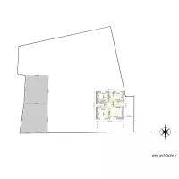 Plan maison T3 version 3 implantation