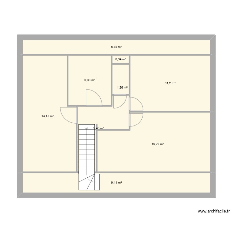 maison Monchy existante V2 haut. Plan de 0 pièce et 0 m2