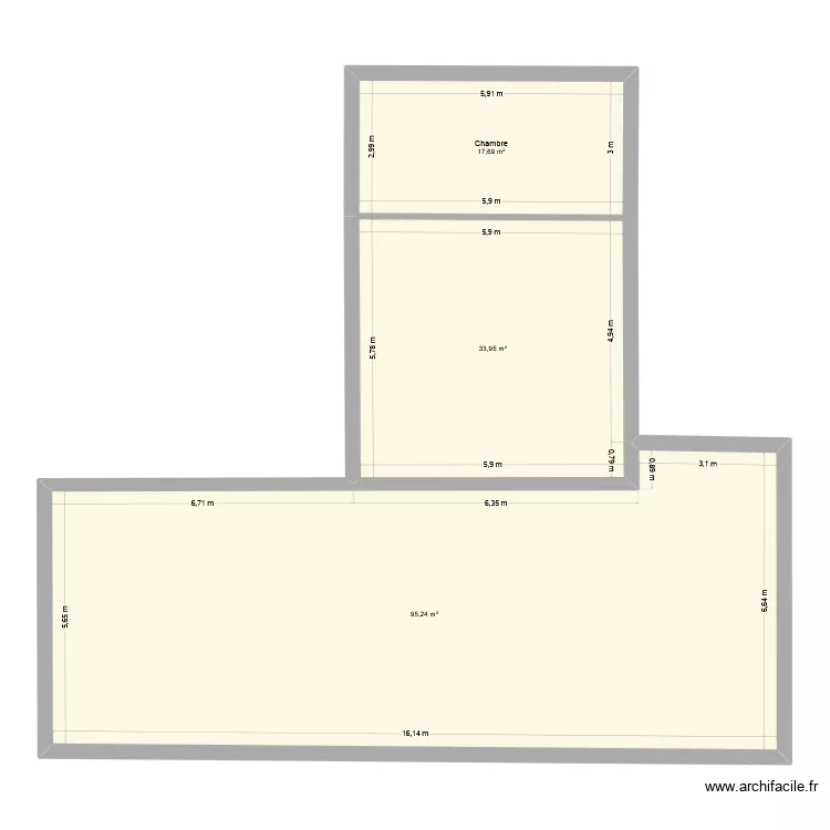 Mésangère 3. Plan de 3 et 147 m² Mésangère 3. Plan de 3 et 147 m²