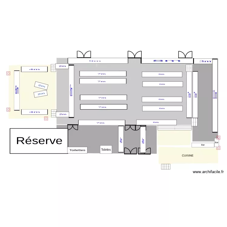 Plan salle des f&ecirc;tes seurre. Plan de 6 Pièces et 403 m²