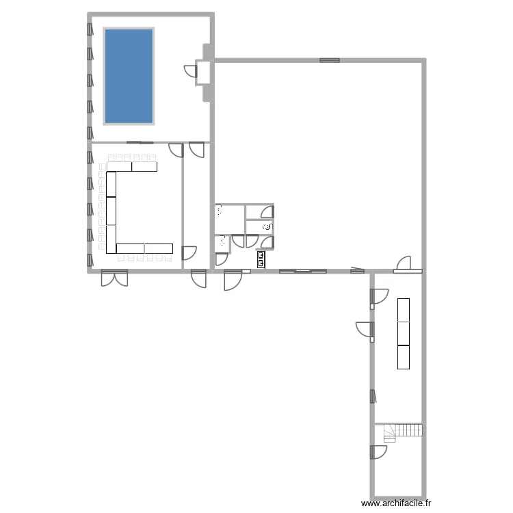 PLAN HOTEL / PISCINE v2. Plan de 12 et 403 m² PLAN HOTEL / PISCINE v2. Plan de 12 et 403 m²
