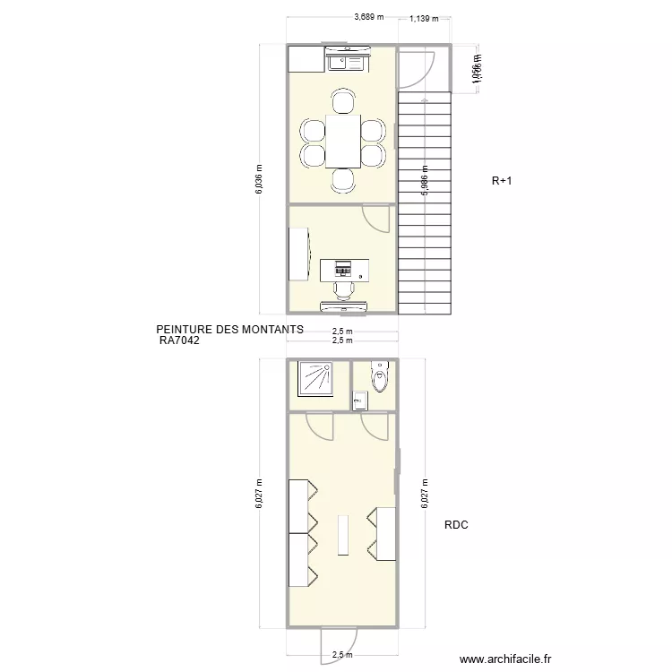 DELUERMOZ CHANTIER GENAS R+1. Plan de DELUERMOZ CHANTIER GENAS R+1. Plan de