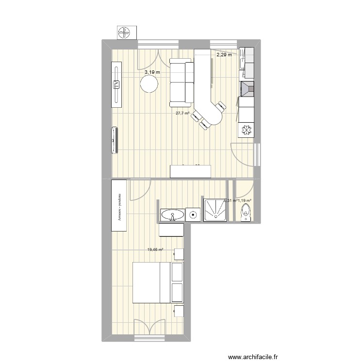 Appartement Nimes. Plan de 0 pièce et 0 m2