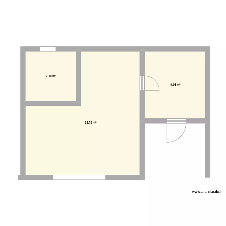 maison. Plan de 3 et 52 m² maison. Plan de 3 et 52 m²