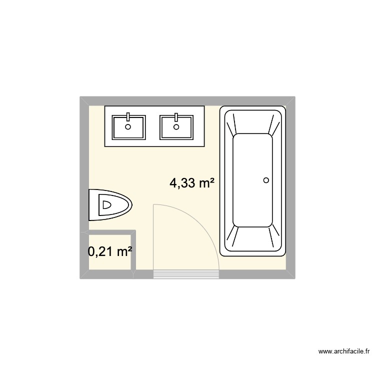 SDB. Plan de 0 pièce et 0 m2