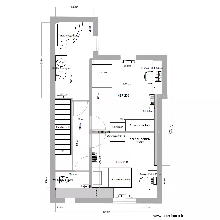 Amiens  193 GR Niveau 2 - &eacute;tat futur 2c. Plan de 
