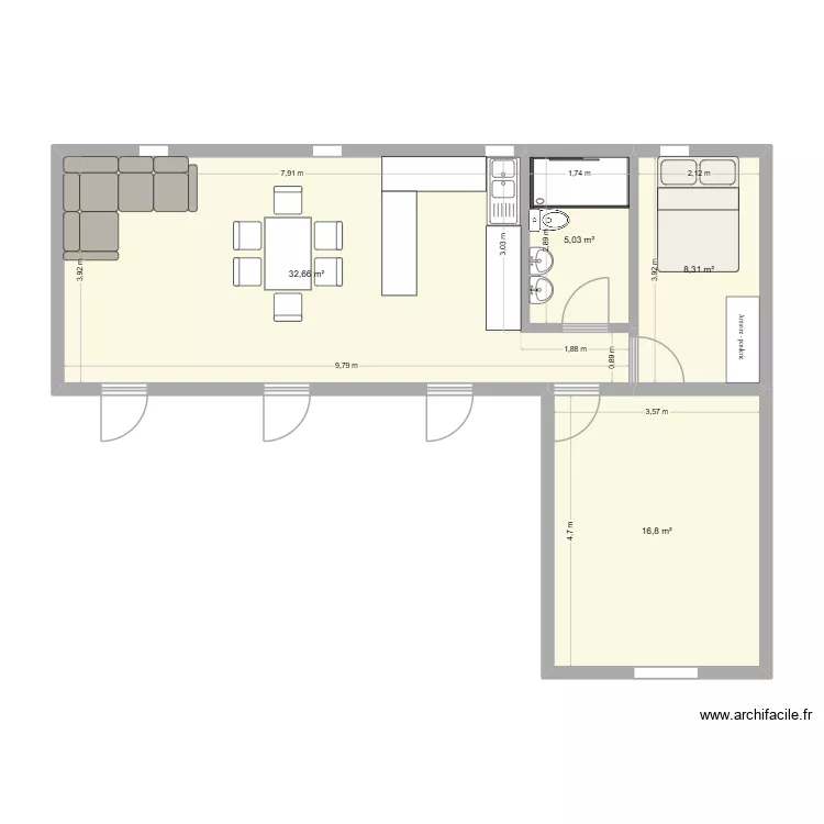 Poulailler. Plan de 4 et 63 m² Poulailler. Plan de 4 et 63 m²