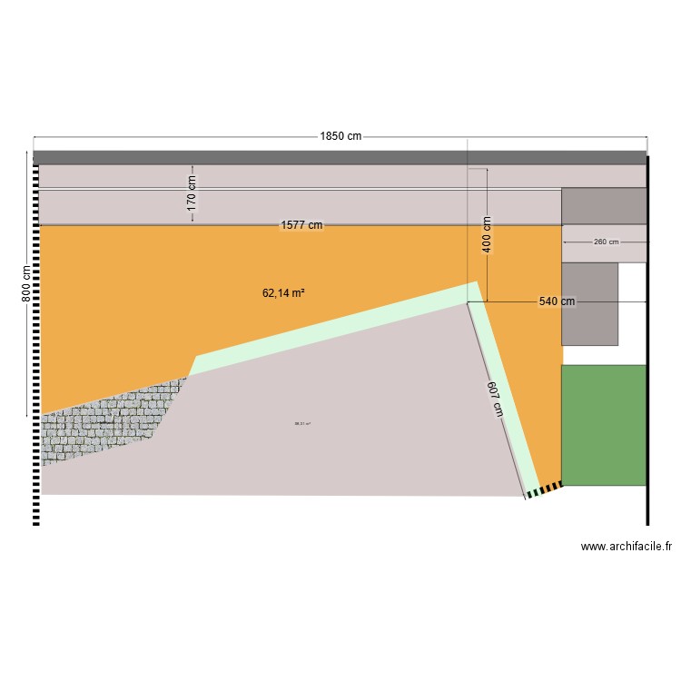Terrassement devant. Plan de 0 pièce et 0 m2