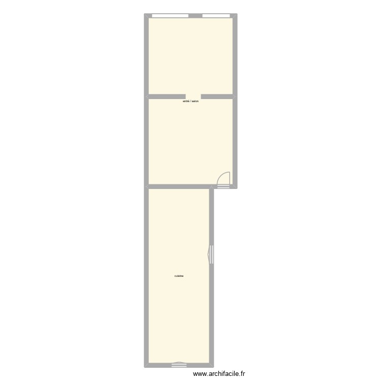 lacud rdc &eacute;tat initial. Plan de 0 pièce et 0 m2