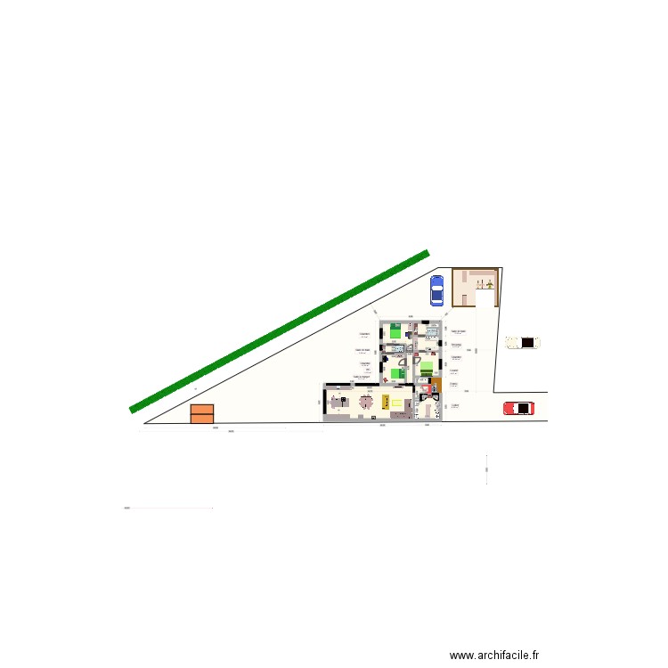 MAISON riom v14 sans garage 118 m². Plan de 11 pièces et 119 m2