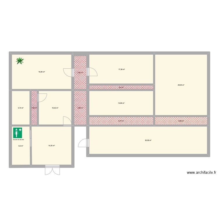 PLANTIBODIES. Plan de 15 pièces et 169 m2