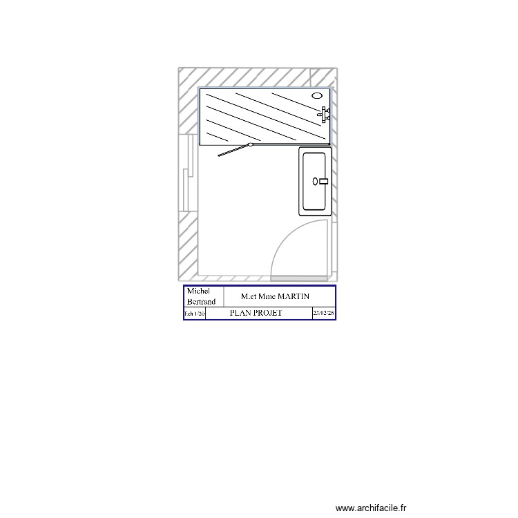 M.MARTIN PROJET. Plan de 0 pièce et 0 m2 M.MARTIN PROJET. Plan de 0 pièce et 0 m2