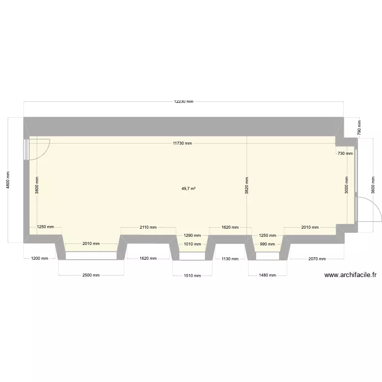 Local commercial Simplon 1. Plan de 