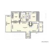 Plan T3 Tamaris 1er &eacute;tage Travaux