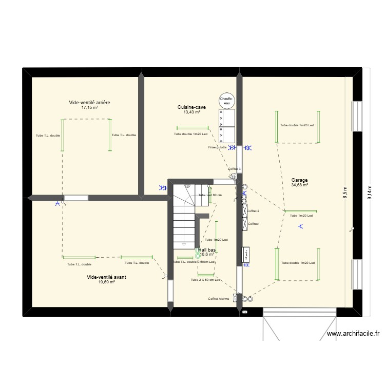 2026-02-22-Plan électrique du sous sol-2-revu. Plan de 0 pièce et 0 m2 2026-02-22-Plan électrique du sous sol-2-revu. Plan de 0 pièce et 0 m2