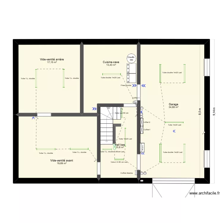2026-02-22-Plan électrique du sous sol-2-revu. Plan de 5 et 96 m² 2026-02-22-Plan électrique du sous sol-2-revu. Plan de 5 et 96 m²