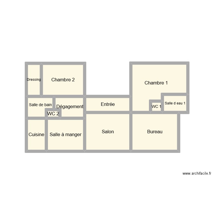 2506 MONGREDIEN. Plan de 13 pièces et 15 m2