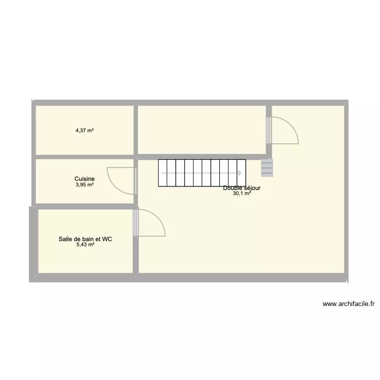 Giovannetti 2eme stage. Plan de 4 Pièces et 44 m² Giovannetti 2eme stage. Plan de 4 Pièces et 44 m²